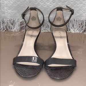 Nine West ankle strap wedges